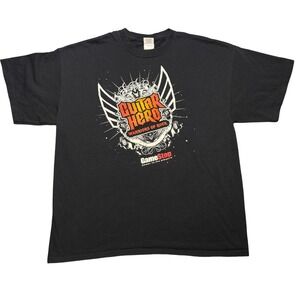 Vintage Guitar Hero Warriors of Rock GameStop Promo T-Shirt Black XL